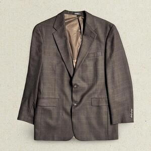 Austin Reed Brown Plaid Sport Coat Blazer